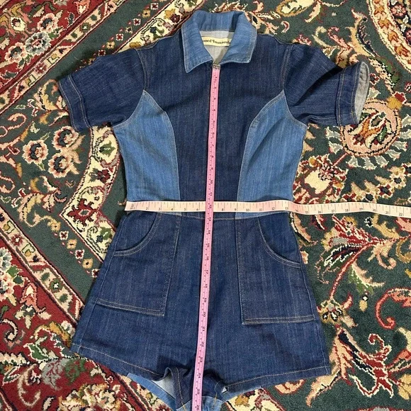 Stoned Immaculate Blue Jean Baby Romper. - Picture 6 of 12